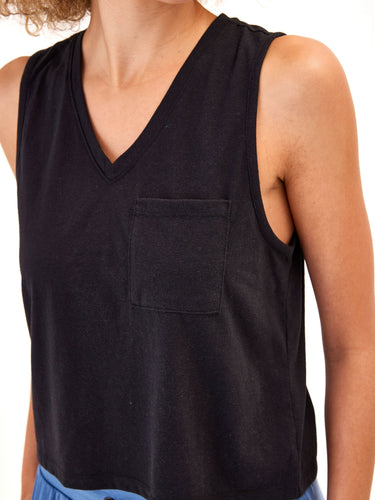 Hera Triblend Jersey V-Neck Tank Womens Tops Tanks Threads 4 Thought