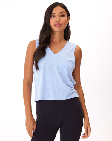 Hera Triblend Jersey V-Neck Tank Womens Tops Tanks Threads 4 Thought