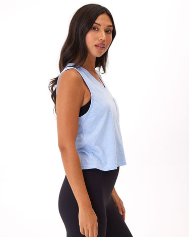 Hera Triblend Jersey V-Neck Tank Womens Tops Tanks Threads 4 Thought