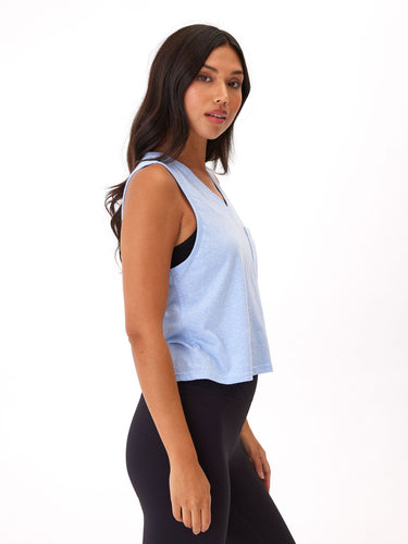 Hera Triblend Jersey V-Neck Tank Womens Tops Tanks Threads 4 Thought