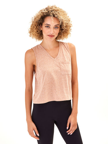 Hera Triblend Jersey V-Neck Tank Womens Tops Tanks Threads 4 Thought
