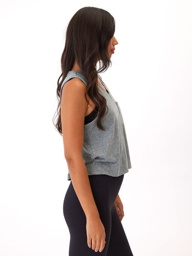 Hera Triblend Jersey V-Neck Tank Womens Tops Tanks Threads 4 Thought