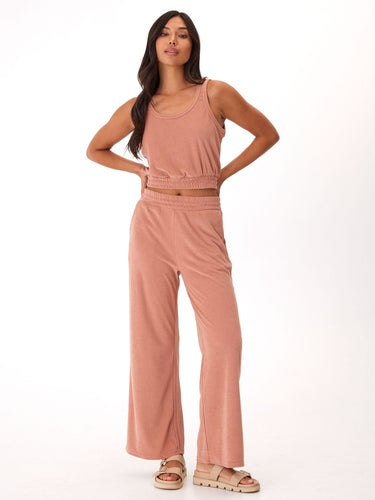 Sharie Towel Terry Wide Leg Pant Womens Bottoms Pants Threads 4 Thought