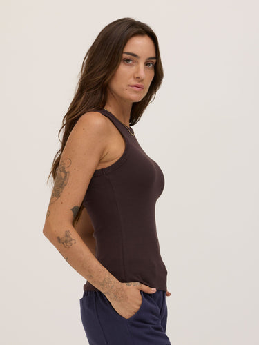 Bailey Feather Rib High Neck Tank Womens Tops Tanks Threads 4 Thought
