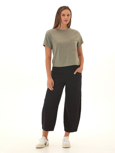 Shelbie Triblend Jersey Pocket Tee Womens Tops Short Tee Threads 4 Thought