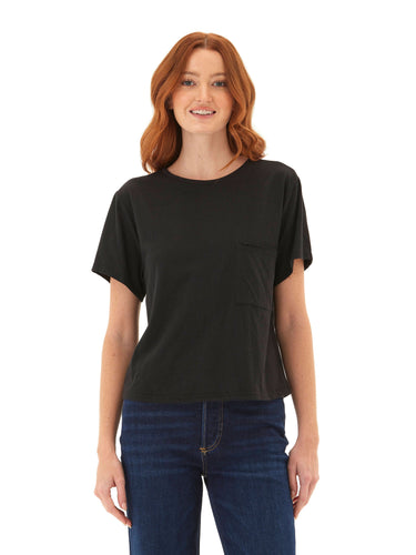 Shelbie Triblend Jersey Pocket Tee Womens Tops Short Tee Threads 4 Thought