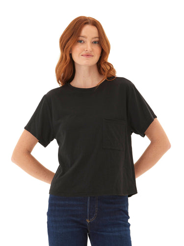 Shelbie Triblend Jersey Pocket Tee Womens Tops Short Tee Threads 4 Thought