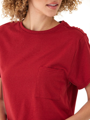 Shelbie Triblend Jersey Pocket Tee Womens Tops Short Tee Threads 4 Thought