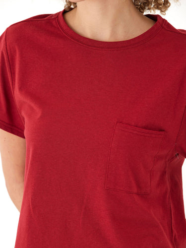 Shelbie Triblend Jersey Pocket Tee Womens Tops Short Tee Threads 4 Thought