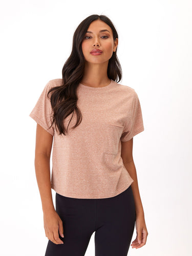 Shelbie Triblend Jersey Pocket Tee Womens Tops Short Threads 4 Thought