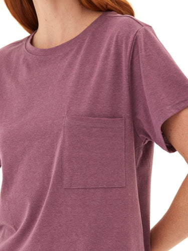 Shelbie Triblend Jersey Pocket Tee Womens Tops Short Tee Threads 4 Thought