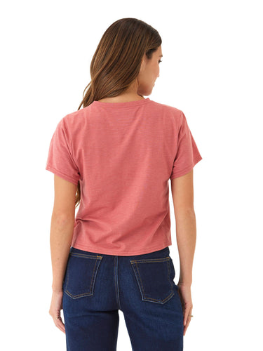 Shelbie Triblend Jersey Pocket Tee Womens Tops Short Tee Threads 4 Thought
