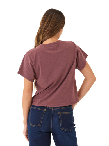 Shelbie Triblend Jersey Pocket Tee Womens Tops Short Tee Threads 4 Thought