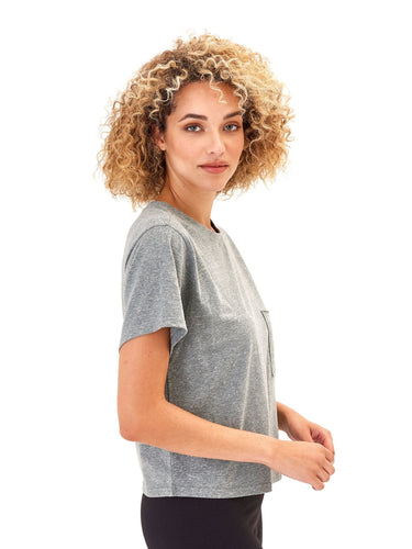 Shelbie Triblend Jersey Pocket Tee Womens Tops Short Threads 4 Thought