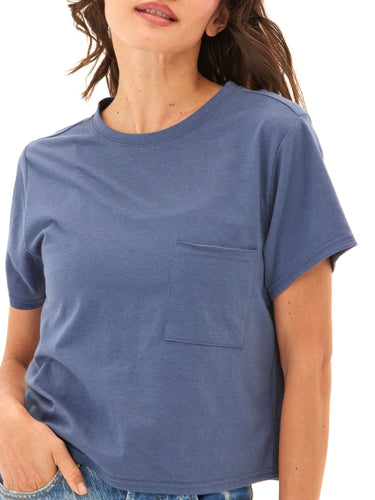 Shelbie Triblend Jersey Pocket Tee Womens Tops Short Tee Threads 4 Thought