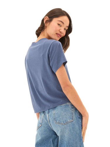 Shelbie Triblend Jersey Pocket Tee Womens Tops Short Tee Threads 4 Thought
