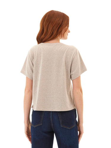 Shelbie Triblend Jersey Pocket Tee Womens Tops Short Tee Threads 4 Thought