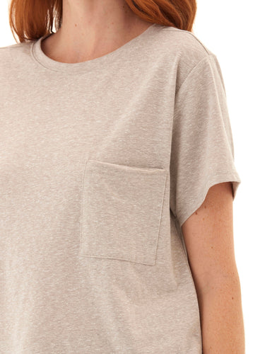 Shelbie Triblend Jersey Pocket Tee Womens Tops Short Tee Threads 4 Thought