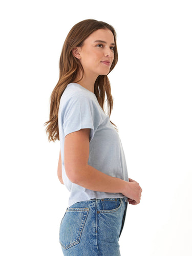 Shelbie Triblend Jersey Pocket Tee Womens Tops Short Tee Threads 4 Thought