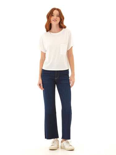 Shelbie Triblend Jersey Pocket Tee Womens Tops Short Tee Threads 4 Thought