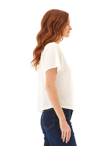 Shelbie Triblend Jersey Pocket Tee Womens Tops Short Tee Threads 4 Thought