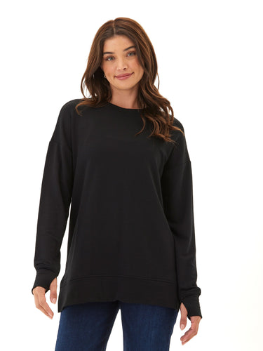 Mariah Modal Terry Tunic Top Womens Tops Long Tee Threads 4 Thought