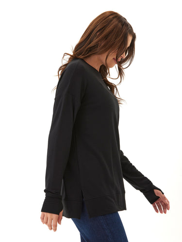 Mariah Modal Terry Tunic Top Womens Tops Long Tee Threads 4 Thought