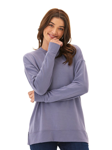 Mariah Modal Terry Tunic Top Womens Tops Long Tee Threads 4 Thought