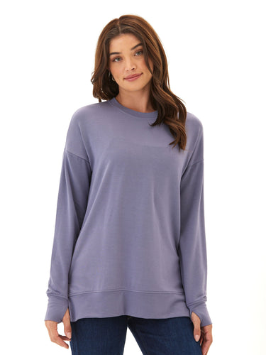 Mariah Modal Terry Tunic Top Womens Tops Long Tee Threads 4 Thought
