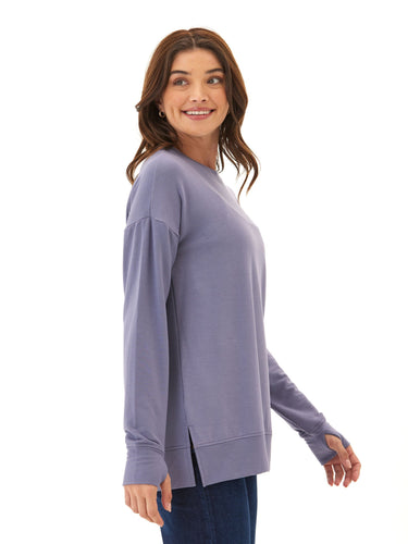 Mariah Modal Terry Tunic Top Womens Tops Long Tee Threads 4 Thought