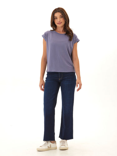 Luciana Modal Terry Pleated Top Womens Tops Short Shirt Threads 4 Thought