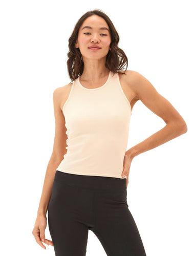 Kensi Heather Luxe Rib Crop Tank Womens Tops Tanks Threads 4 Thought
