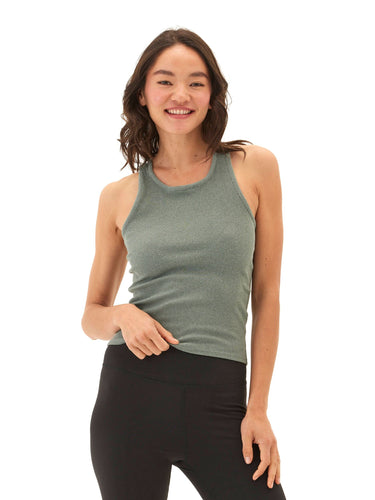 Kensi Heather Luxe Rib Crop Tank Womens Tops Tanks Threads 4 Thought