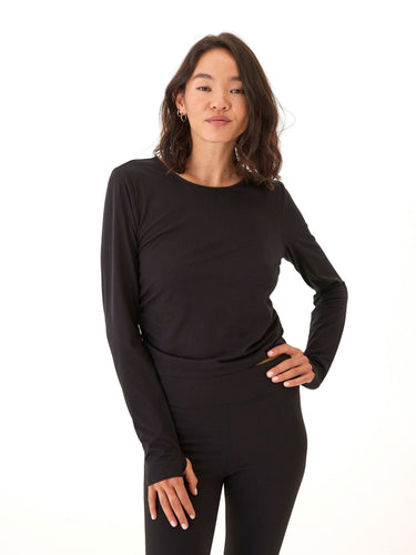 Amabella Heather Luxe Jersey Ruched Long Sleeve Womens Tops Long Threads 4 Thought