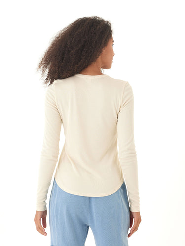 Torri Feather Rib Long Sleeve Crew Tee Threads 4 Thought