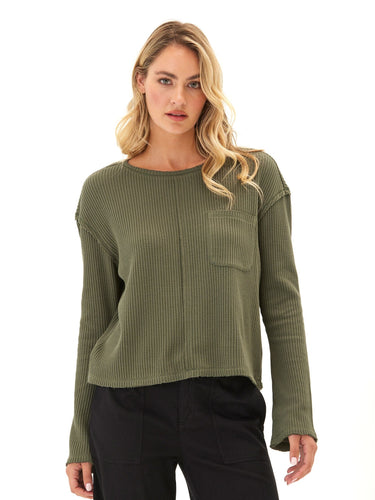 Giulia Eco Thermal Long Sleeve Top Womens Tops Long Shirt Threads 4 Thought