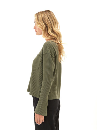 Giulia Eco Thermal Long Sleeve Top Womens Tops Long Shirt Threads 4 Thought