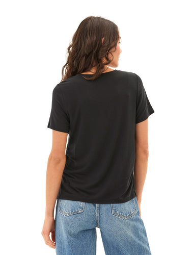Briona Tencel Jersey Ruched Side Tee Threads 4 Thought