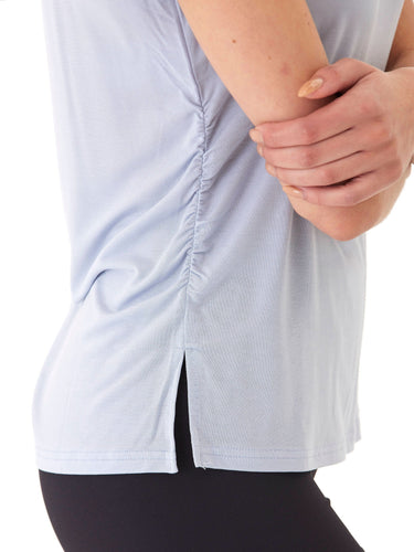 Briona Tencel Jersey Ruched Side Tee Threads 4 Thought