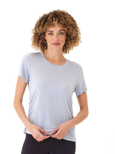 Briona Tencel Jersey Ruched Side Tee Threads 4 Thought