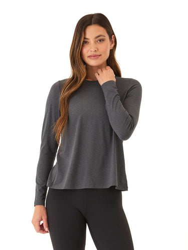 Gemella Luxe Jersey Tulip-Back Long Sleeve Top Womens Tops Long Tee Threads 4 Thought