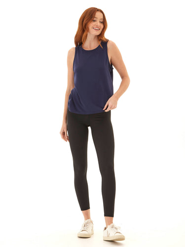 Desirae Tencel Jersey Twist Shoulder Tank Womens Tops Tanks Threads 4 Thought