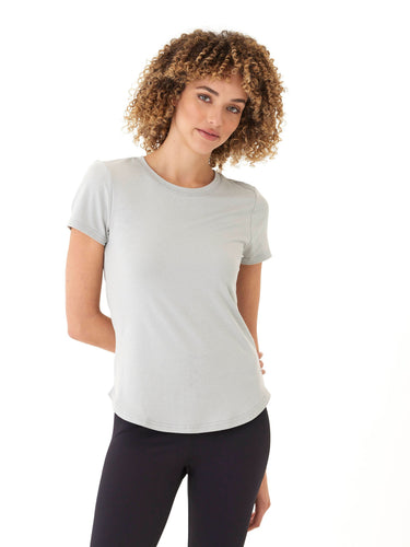 Arry Luxe Jersey Ruched Tee Womens Tops Short Tee Threads 4 Thought