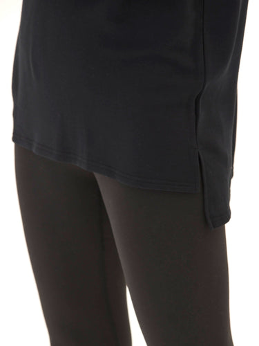 Teagan Feather Fleece Step-Hem Tunic Womens Outerwear Sweatshirt Threads 4 Thought