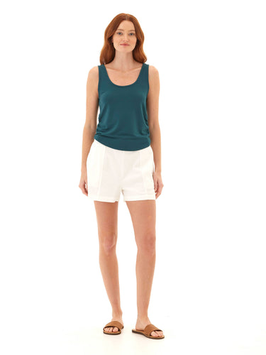 Juliette Modal Terry Ruched Tank Womens Tops Tanks Threads 4 Thought