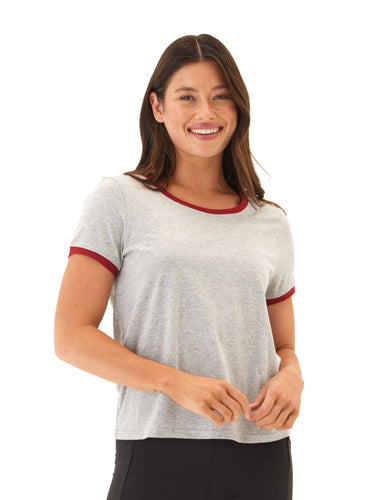 Kylah Comfort Jersey Ringer Tee Womens Tops Short Tee Threads 4 Thought