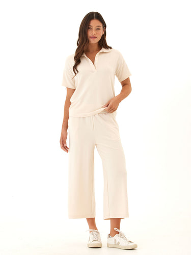 Melanie Modal Terry Top Womens Tops Short Shirt Threads 4 Thought