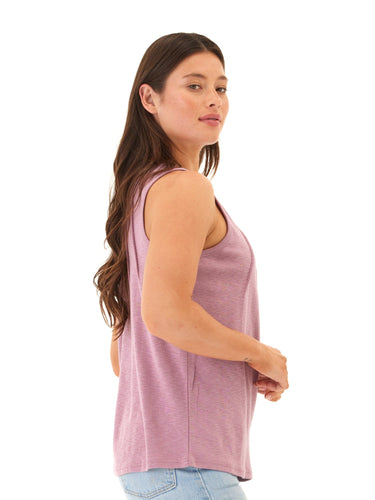 Selina Textured Slub Jersey Pleated Tank Womens Tops Tanks Threads 4 Thought
