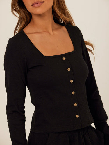 Jamila Smocked Jersey Long Sleeve Womens Tops Long Shirt Threads 4 Thought