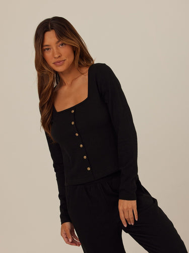 Jamila Smocked Jersey Long Sleeve Womens Tops Long Shirt Threads 4 Thought